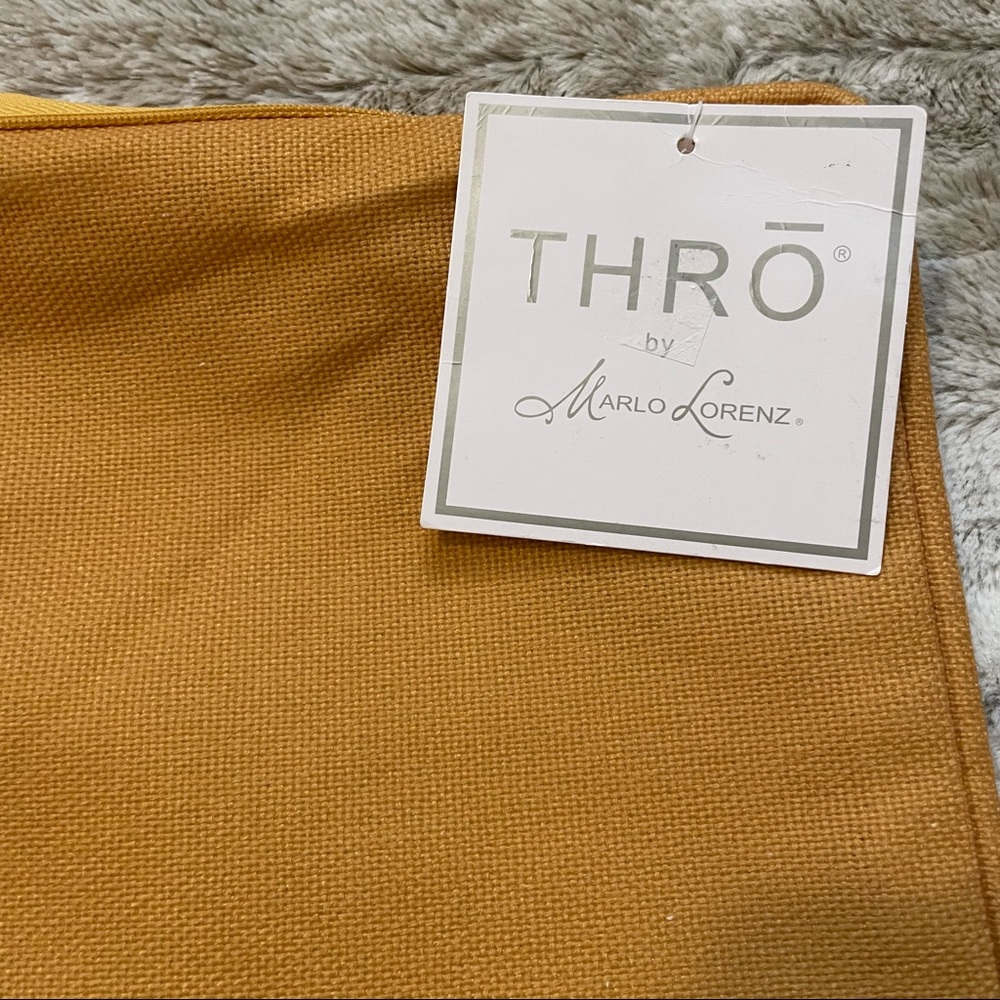 Thro by Marlo Lorenz Cover Pillow 20x20” Honey Gold